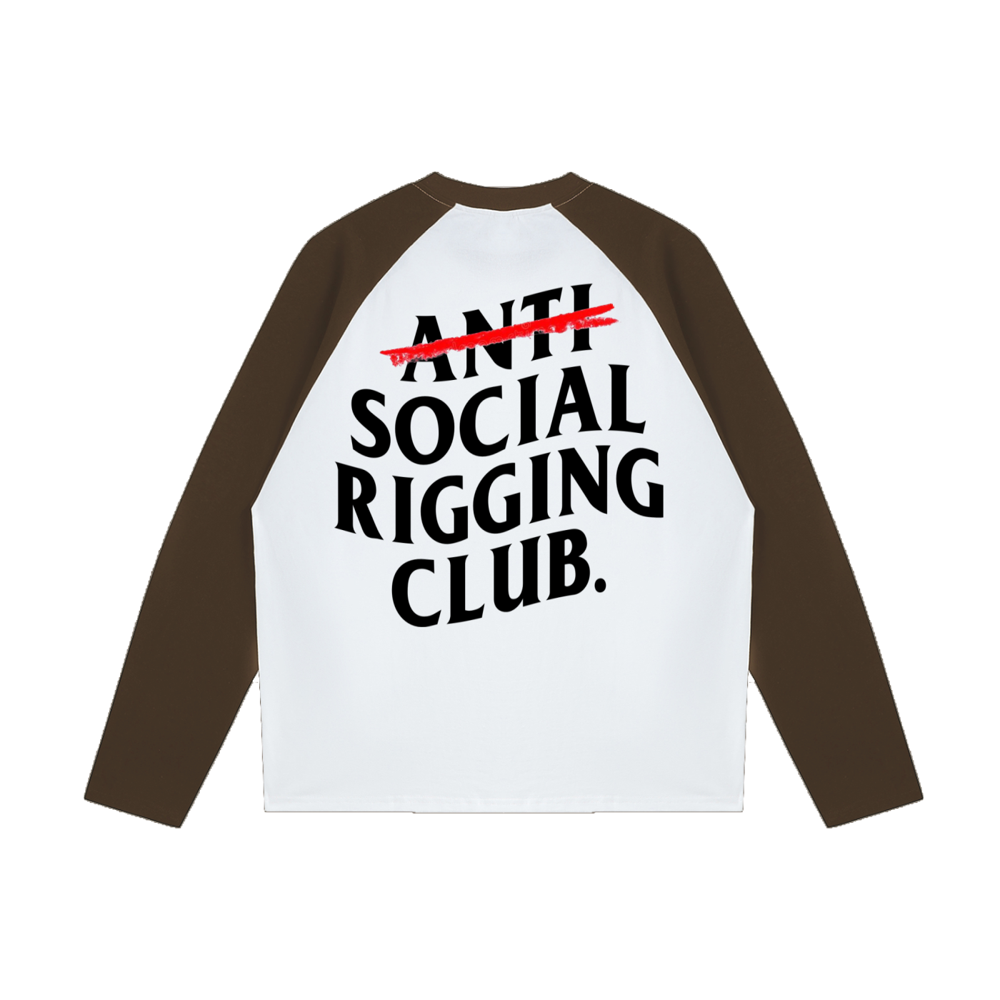 Anti Social Raglan Long-Sleeve T-Shirt