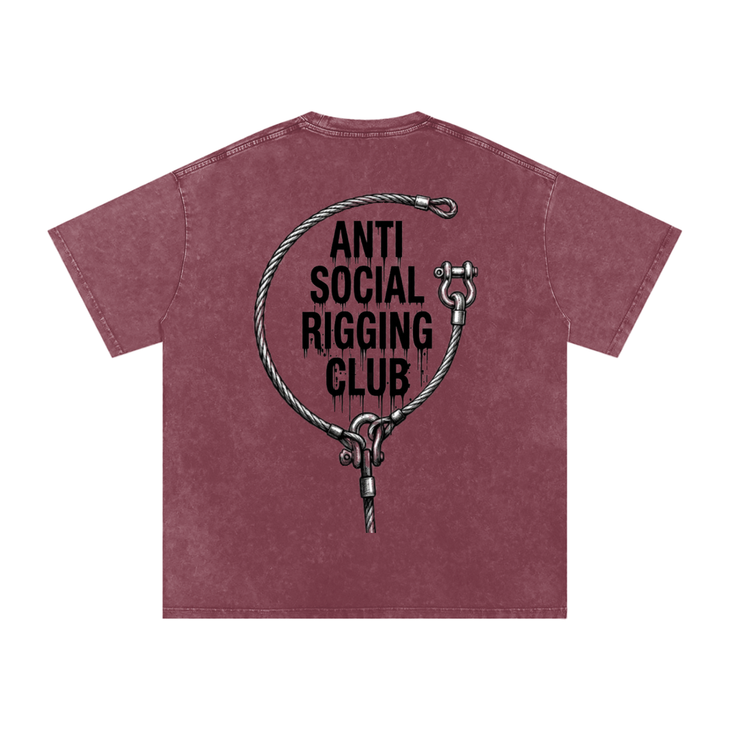 Anti social Snow Washed Oversized Cotton T-Shirt