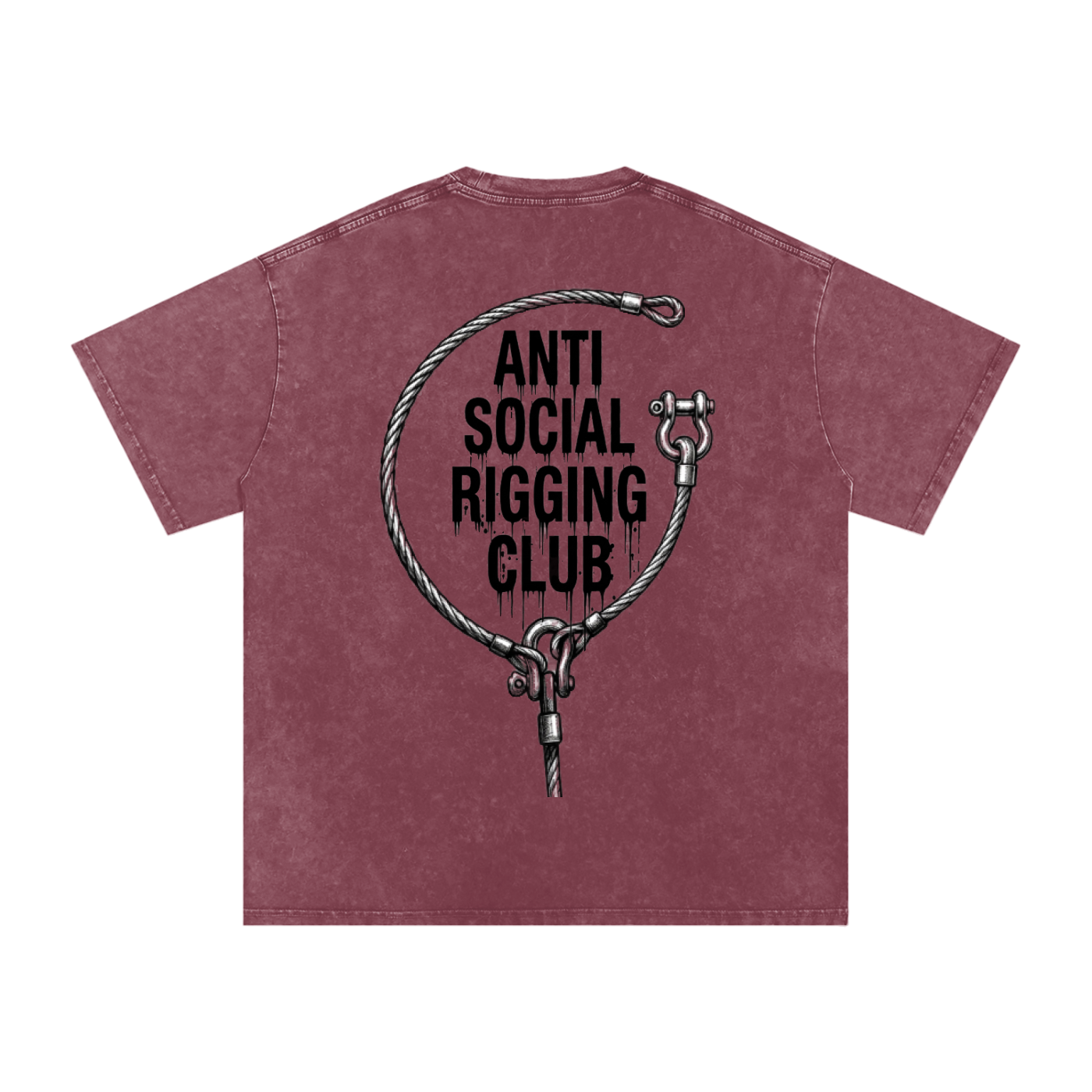 Anti social Snow Washed Oversized Cotton T-Shirt