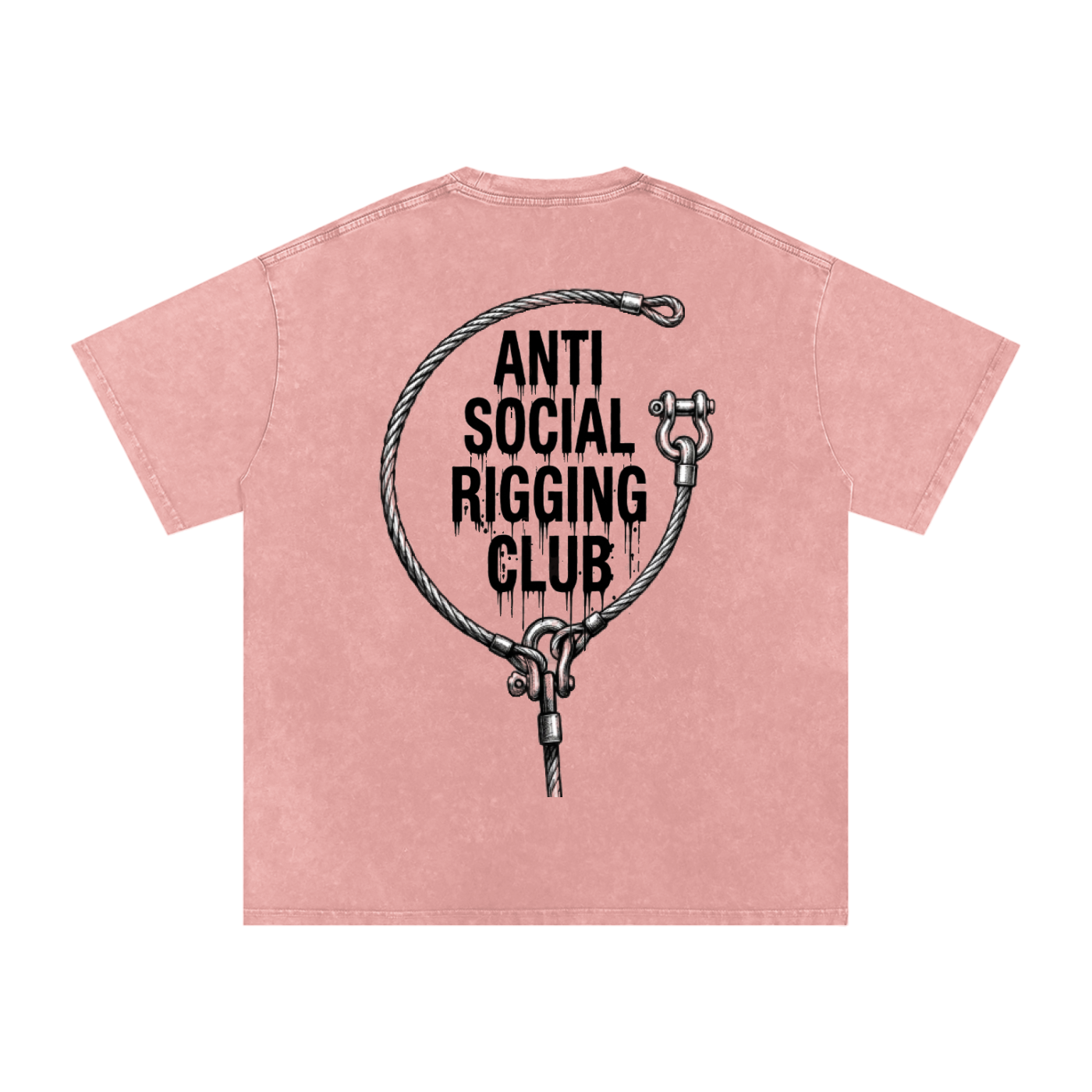 Anti social Snow Washed Oversized Cotton T-Shirt