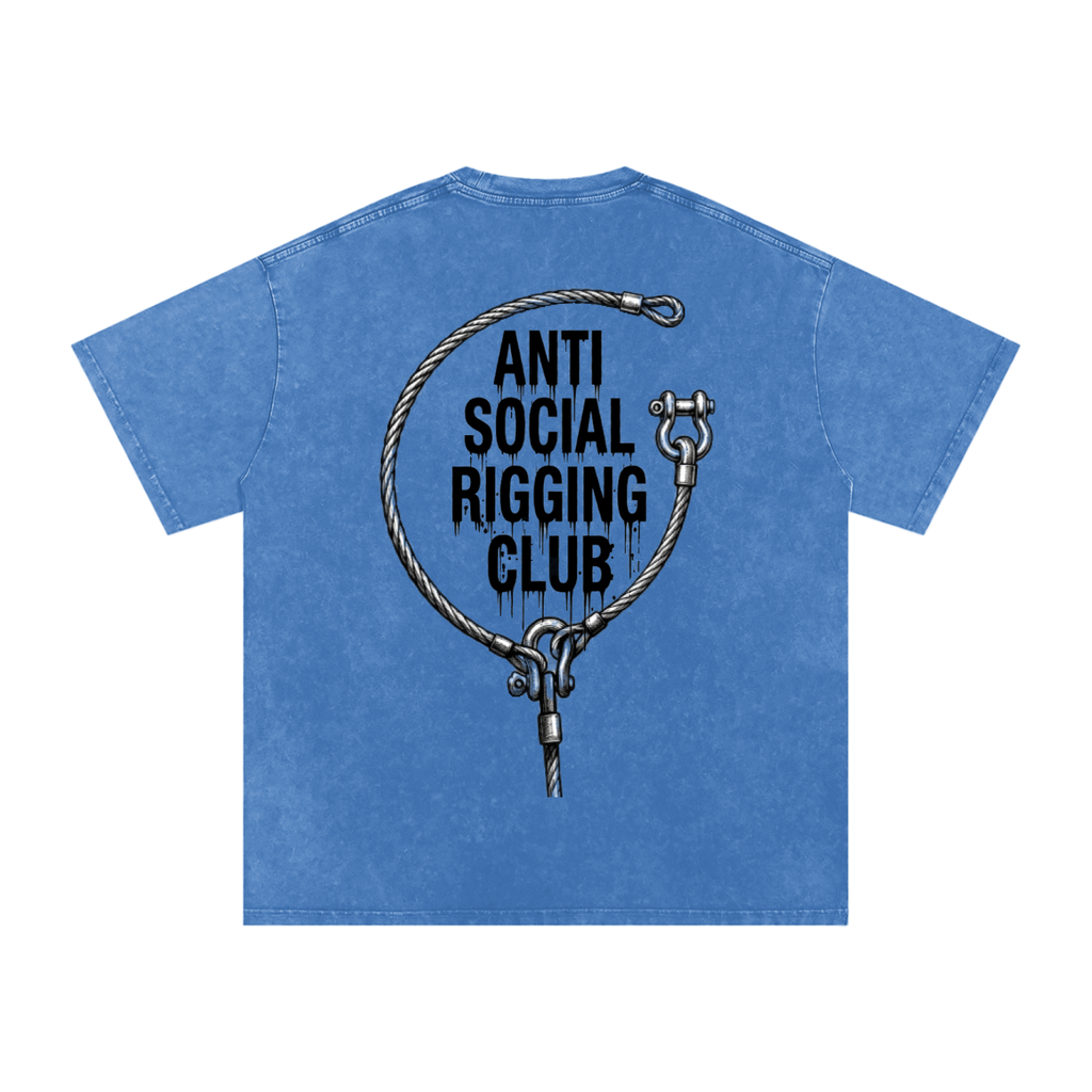 Anti social Snow Washed Oversized Cotton T-Shirt