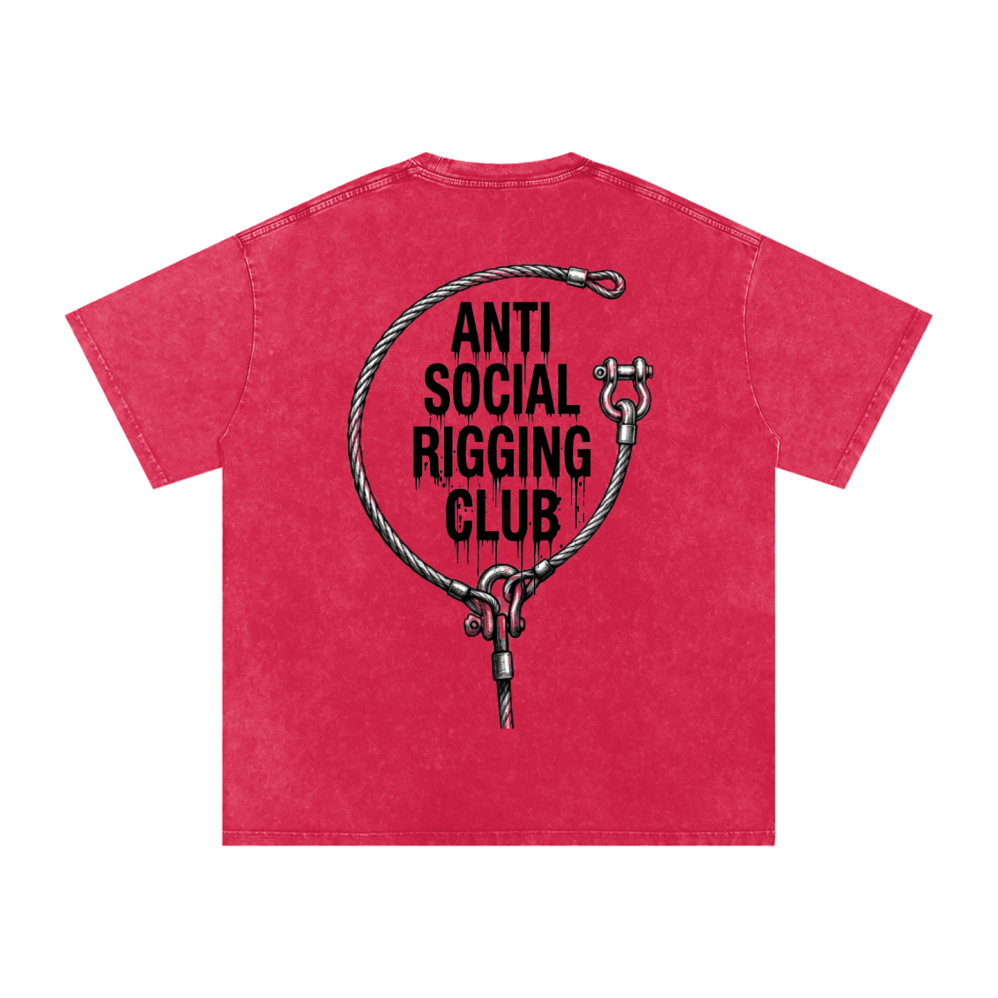 Anti social Snow Washed Oversized Cotton T-Shirt