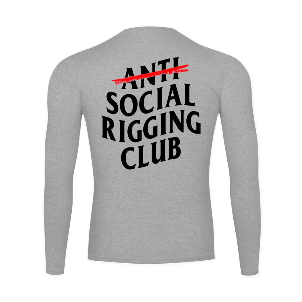 Performance Long Sleeve black lettering