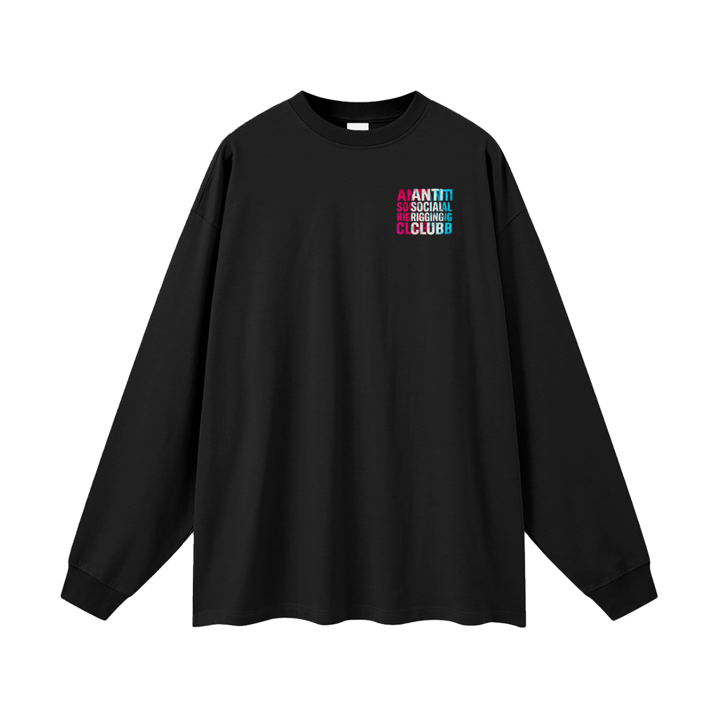 Blurred vision- Oversized Unisex Long sleeve