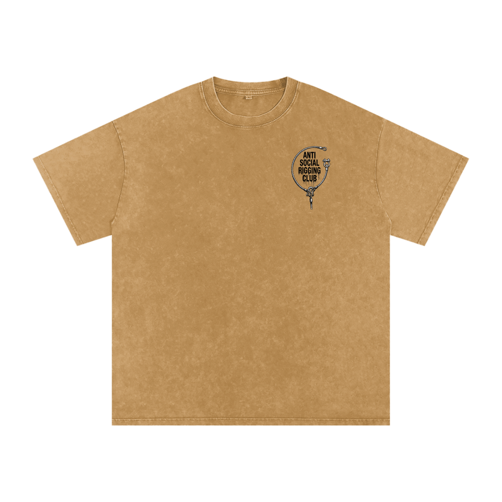 Anti social Snow Washed Oversized Cotton T-Shirt