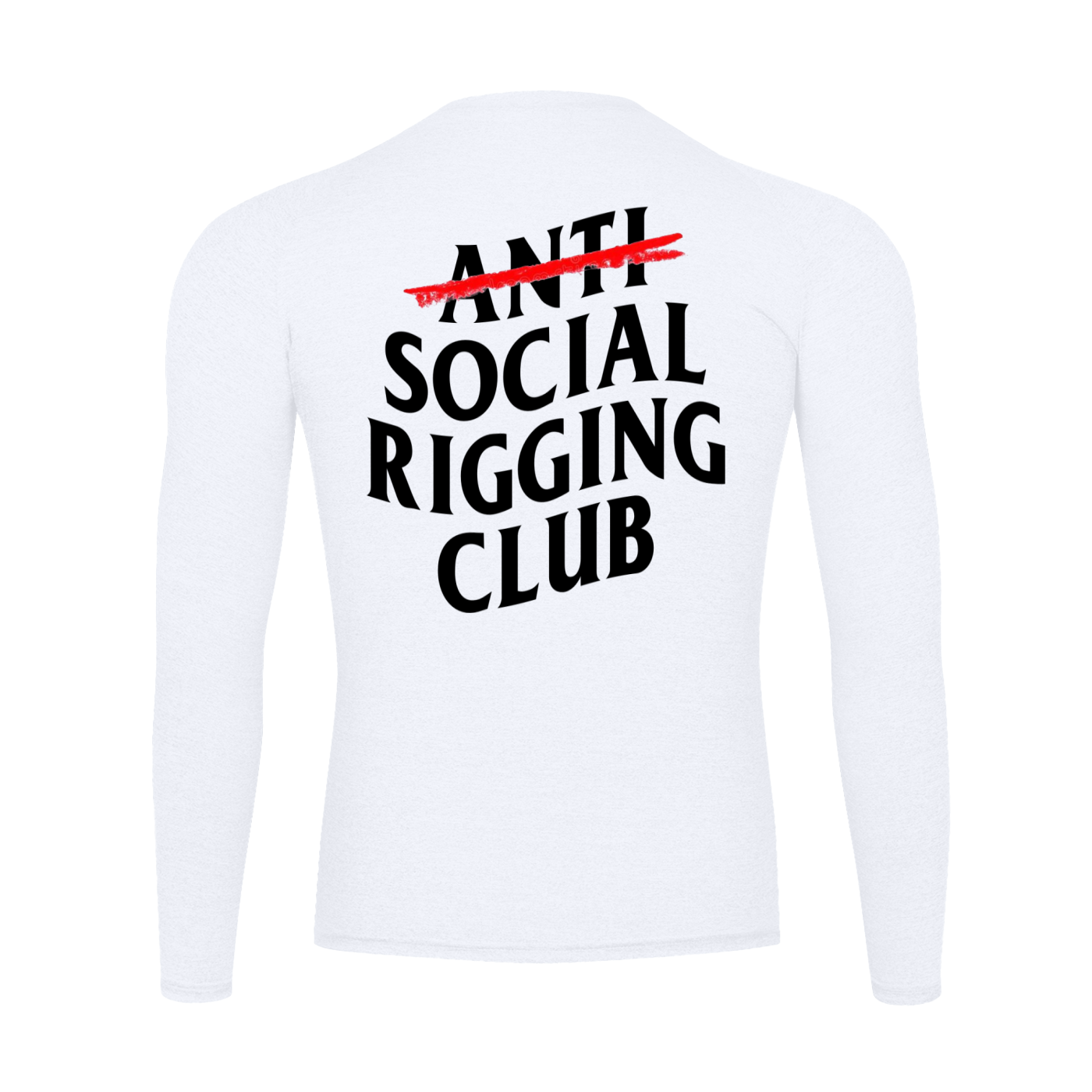 Performance Long Sleeve black lettering