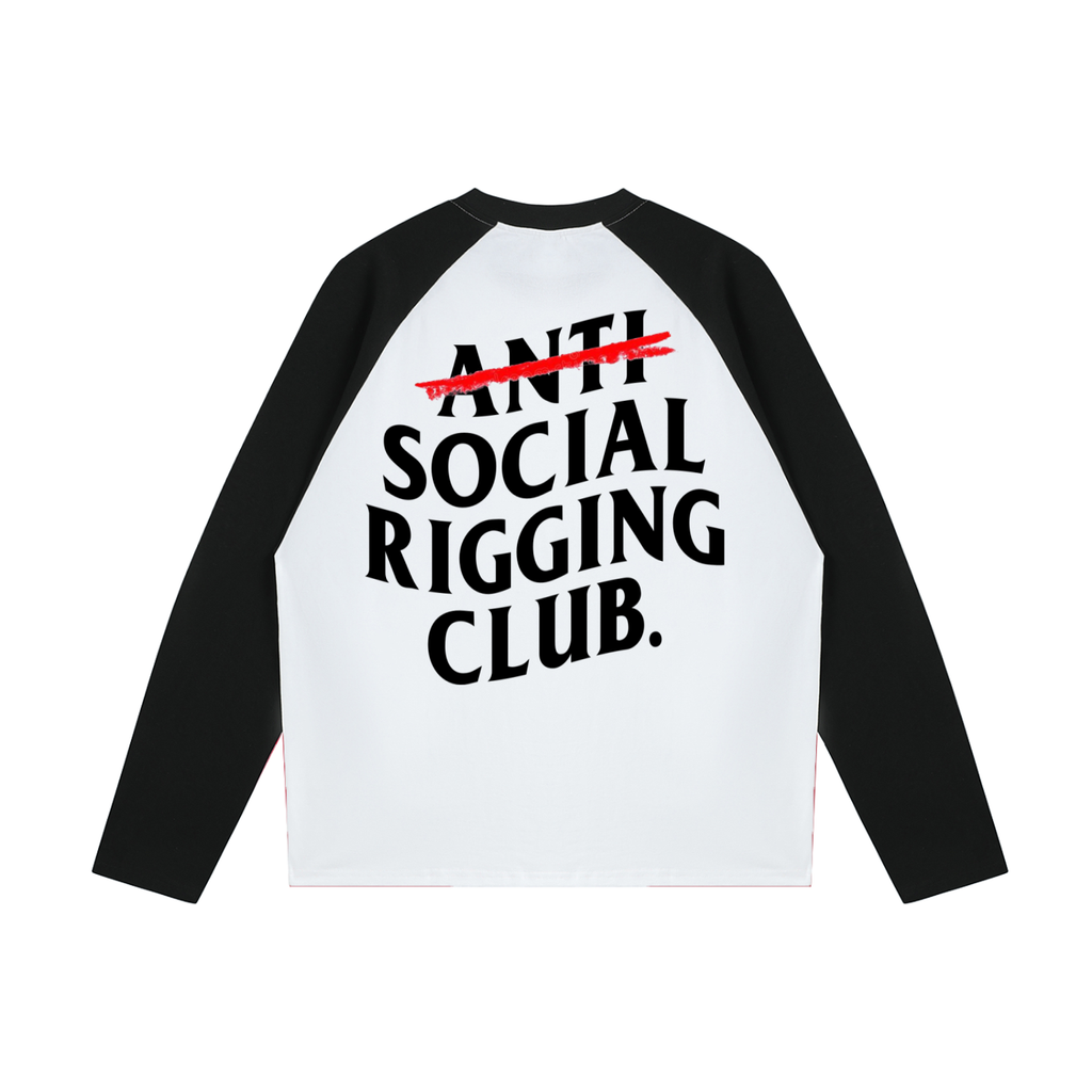 Anti Social Raglan Long-Sleeve T-Shirt