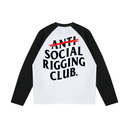 Anti Social Raglan Long-Sleeve T-Shirt