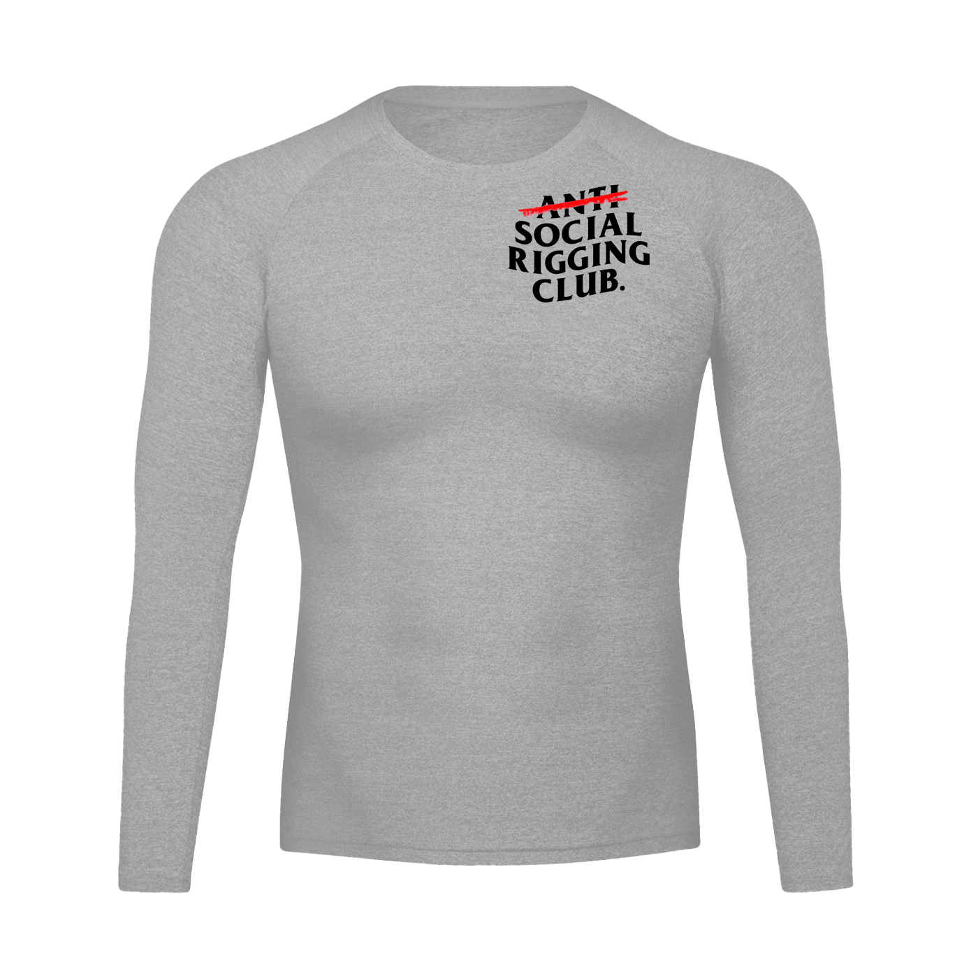 Performance Long Sleeve black lettering