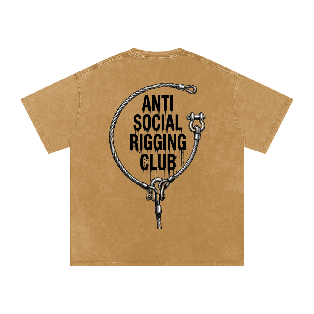 Anti social Snow Washed Oversized Cotton T-Shirt