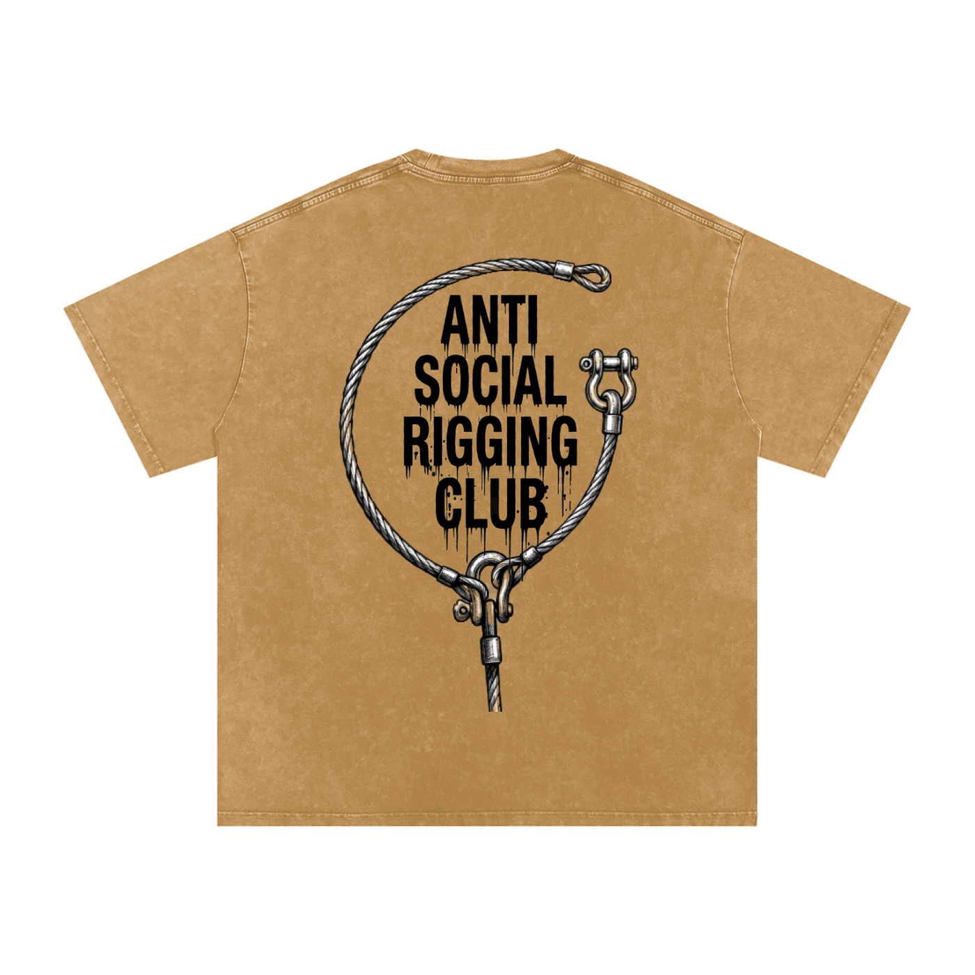 Anti social Snow Washed Oversized Cotton T-Shirt