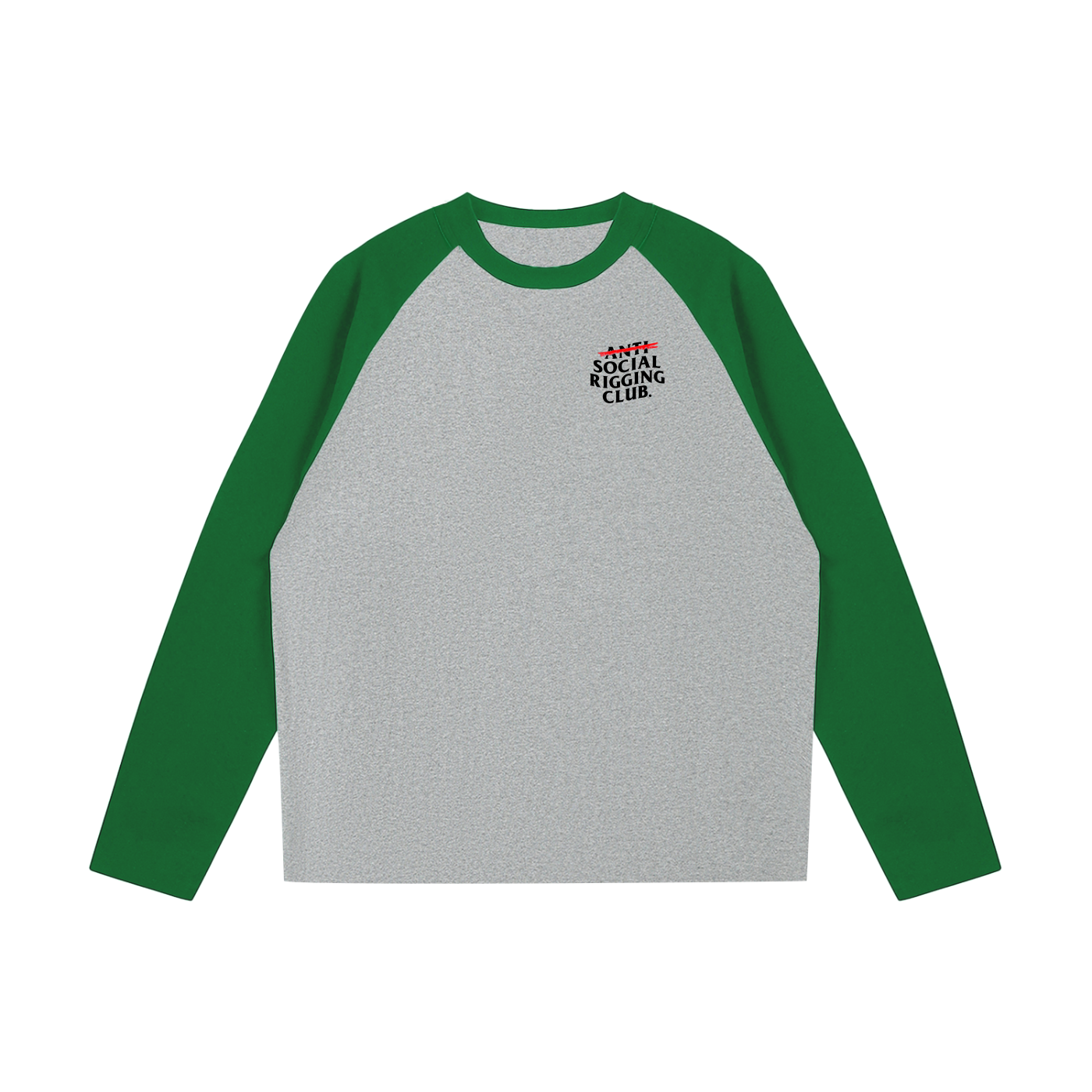 Anti Social Raglan Long-Sleeve T-Shirt