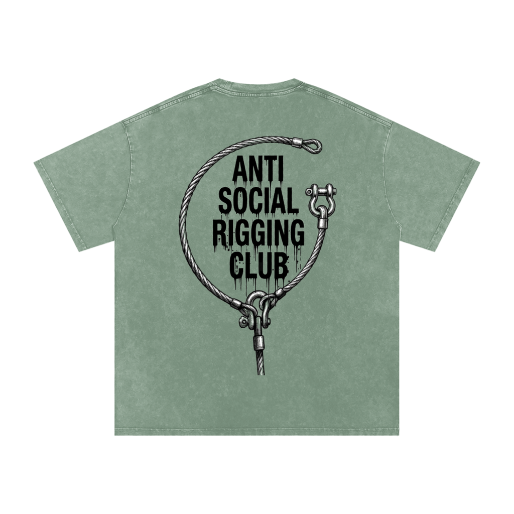 Anti social Snow Washed Oversized Cotton T-Shirt
