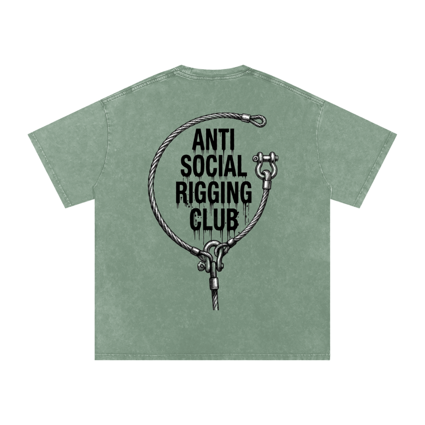 Anti social Snow Washed Oversized Cotton T-Shirt