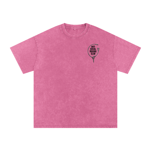 Anti social Snow Washed Oversized Cotton T-Shirt