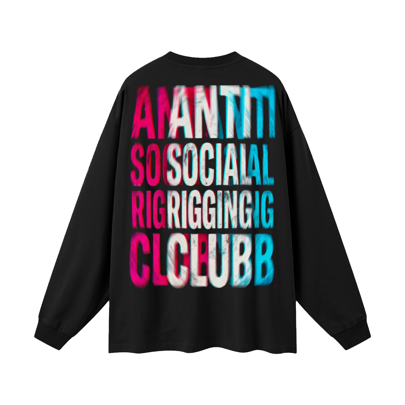 Blurred vision- Oversized Unisex Long sleeve