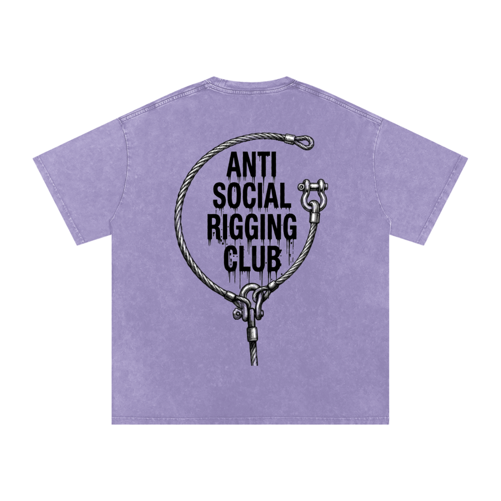 Anti social Snow Washed Oversized Cotton T-Shirt