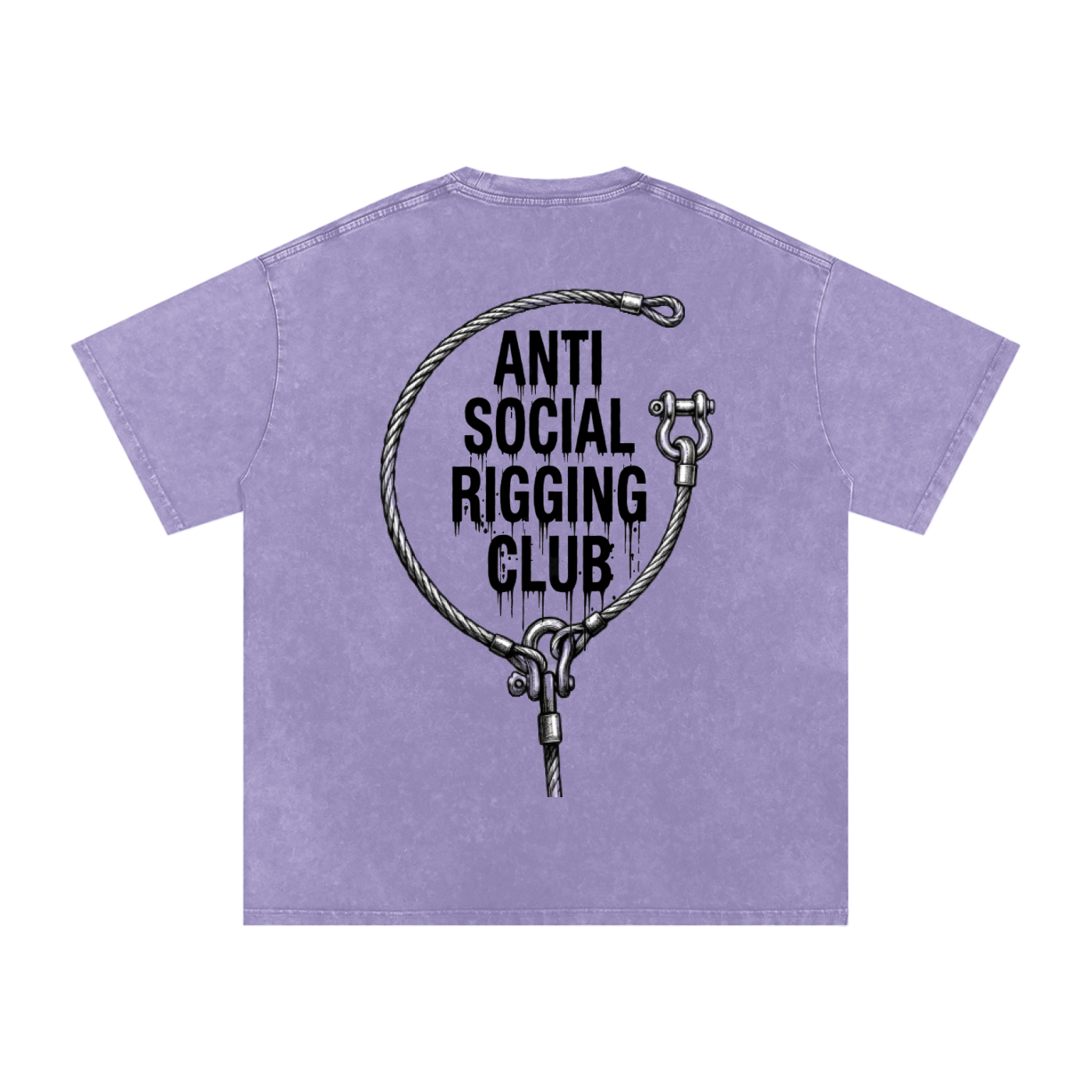 Anti social Snow Washed Oversized Cotton T-Shirt