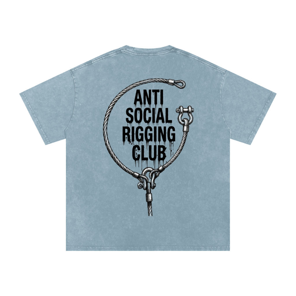 Anti social Snow Washed Oversized Cotton T-Shirt