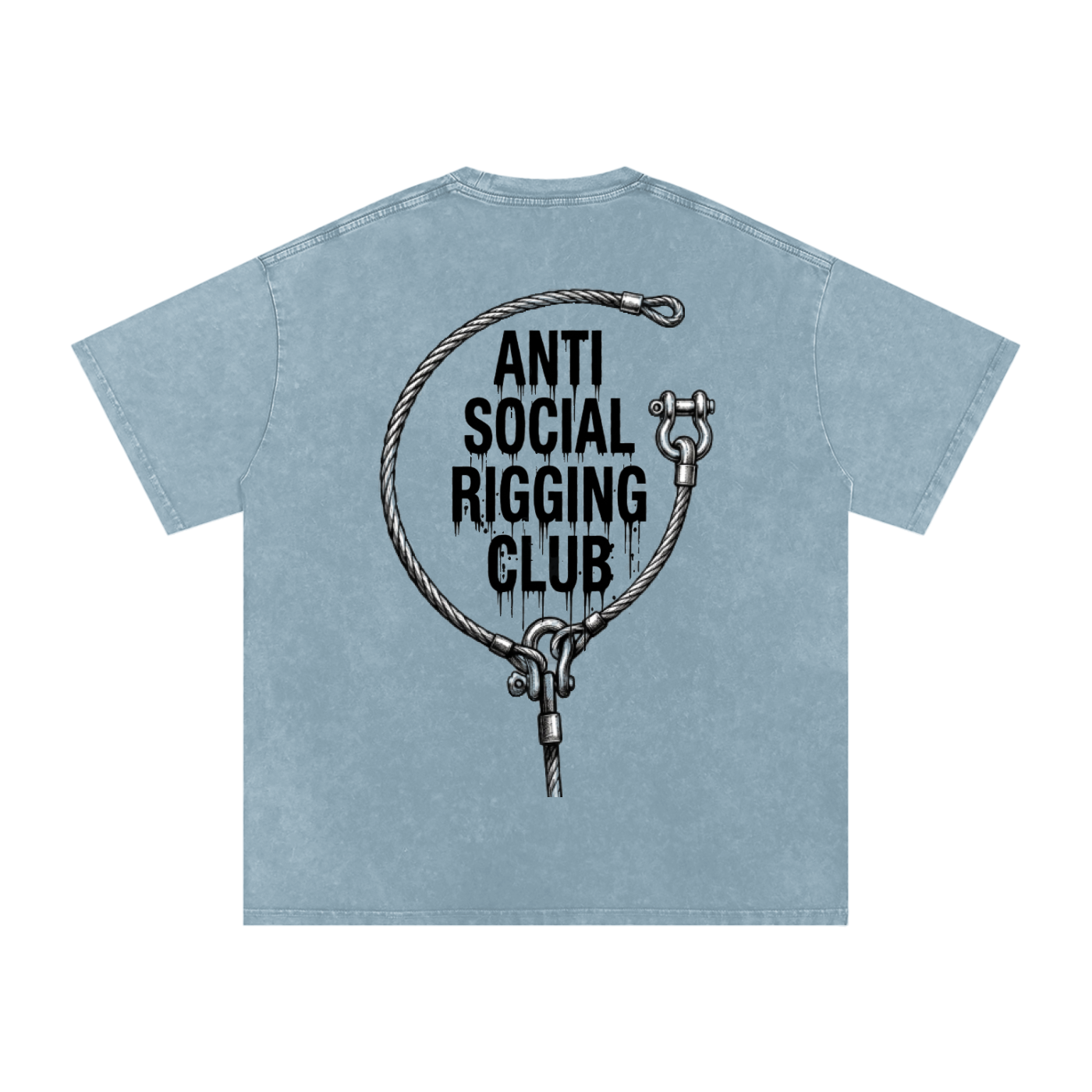 Anti social Snow Washed Oversized Cotton T-Shirt