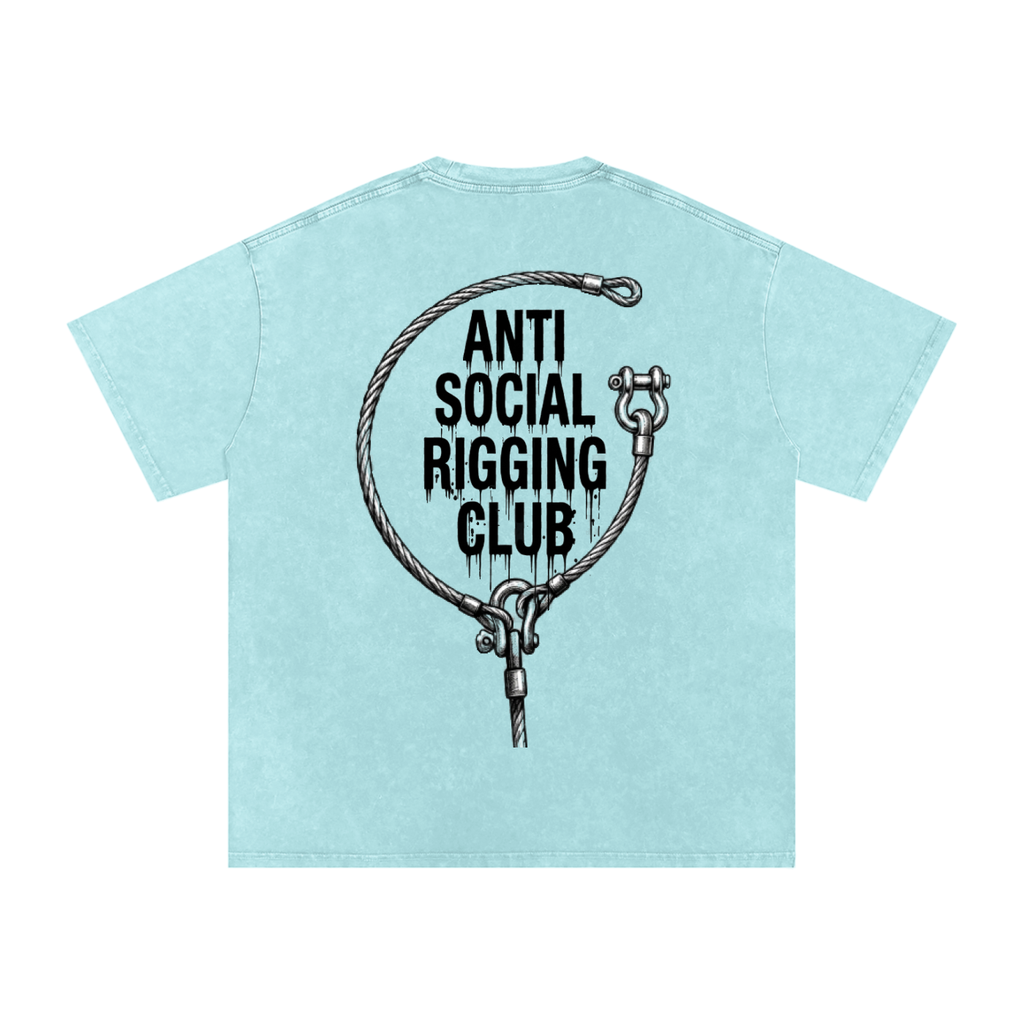 Anti social Snow Washed Oversized Cotton T-Shirt