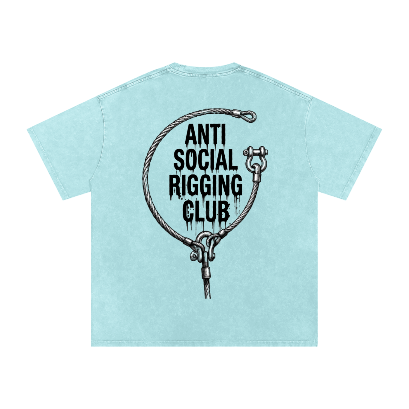 Anti social Snow Washed Oversized Cotton T-Shirt