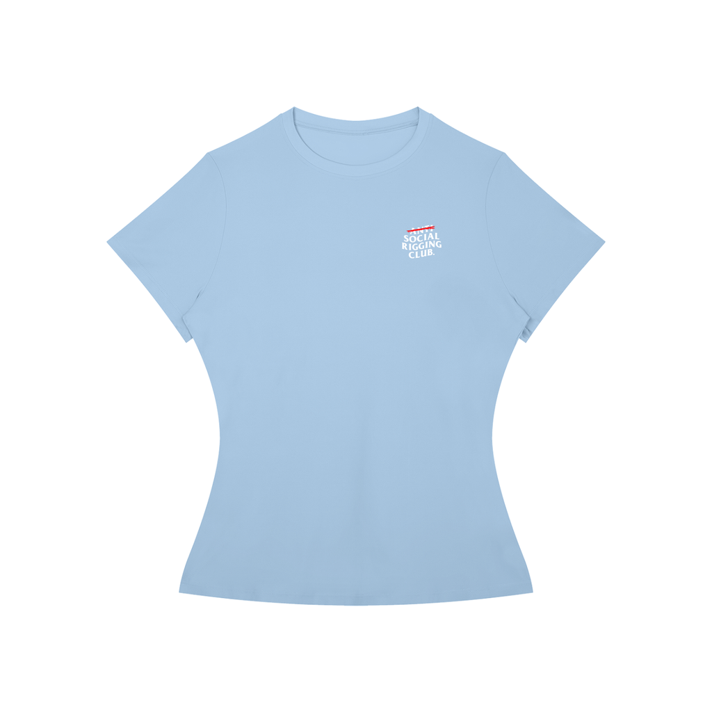 Women’s Slim Fit Anti Social Riggng Club. Tee