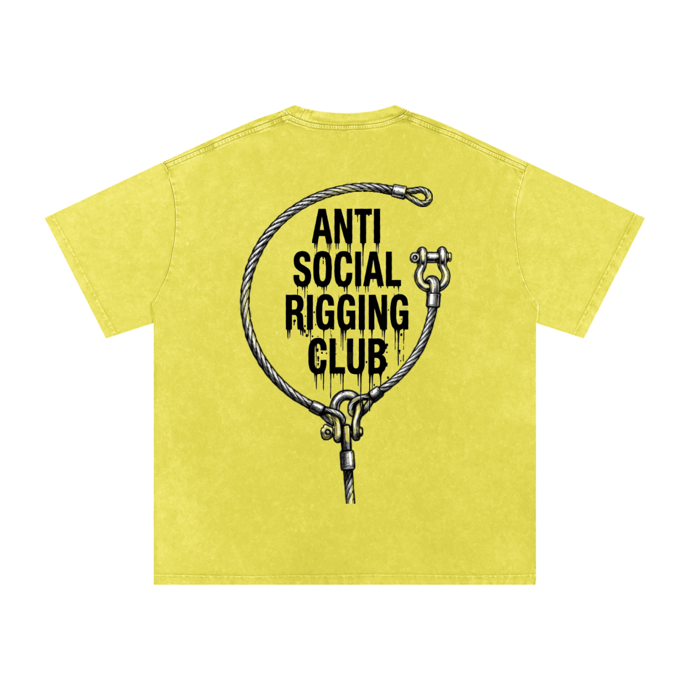 Anti social Snow Washed Oversized Cotton T-Shirt